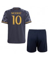 Real Madrid Luka Modric #10 Venkovní dres pro děti 2023-24 Krátký Rukáv (+ trenýrky)